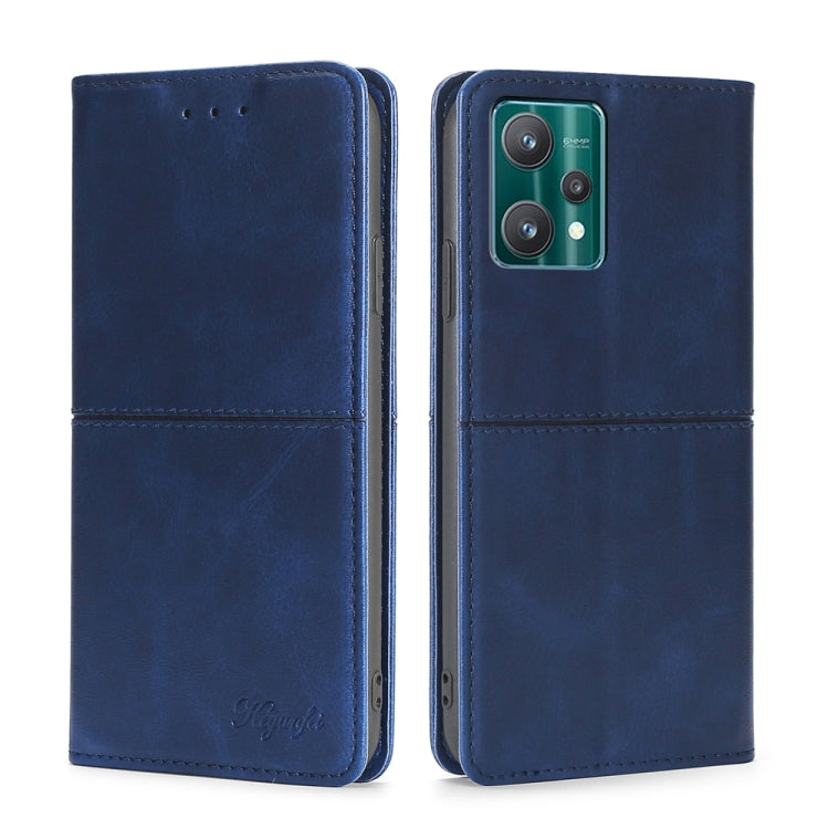 For OPPO Realme 9 Pro Cow Texture Magnetic Horizontal Flip Leather Phone Case