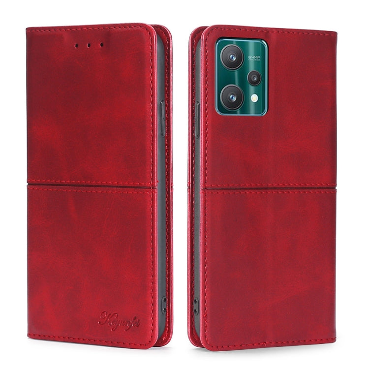 For OPPO Realme 9 Pro Cow Texture Magnetic Horizontal Flip Leather Phone Case