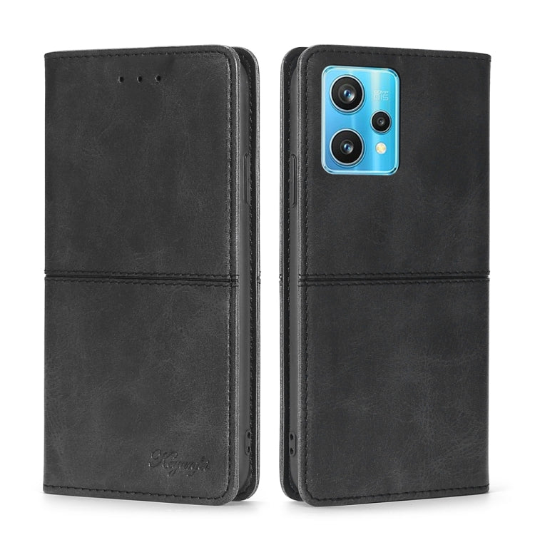 For OPPO Realme 9 Pro+ Cow Texture Magnetic Horizontal Flip Leather Phone Case