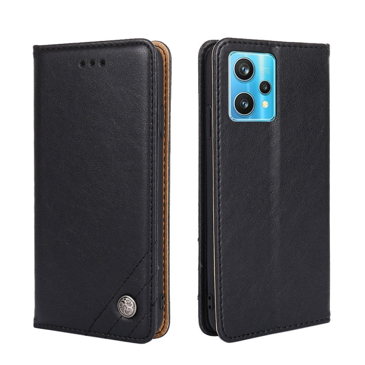 For OPPO Realme 9 Pro+ Non-Magnetic Retro Texture Horizontal Flip Leather Phone Case