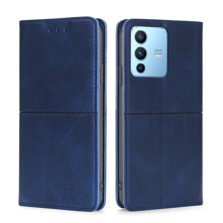 For vivo S12 Pro 5G/V23 Pro Cow Texture Magnetic Horizontal Flip Leather Phone Case