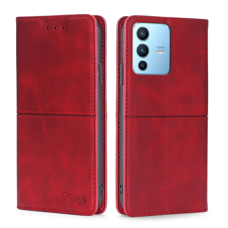 For vivo S12 Pro 5G/V23 Pro Cow Texture Magnetic Horizontal Flip Leather Phone Case