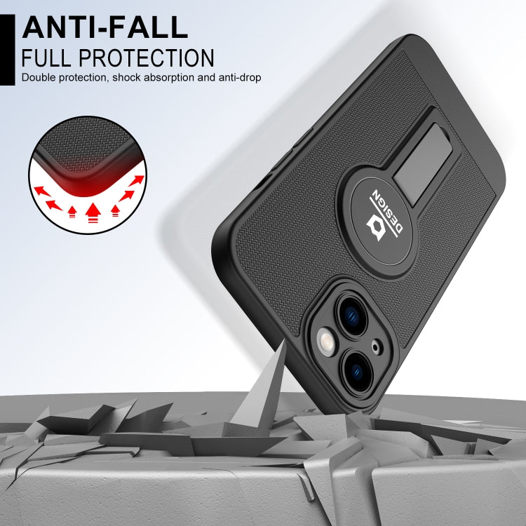 For iPhone 13 Small Tail Holder TPU+PC Phone Case