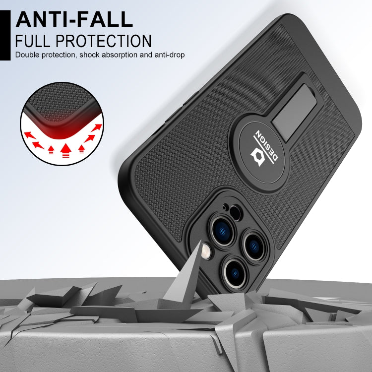 For iPhone 13 Pro Max Small Tail Holder TPU+PC Phone Case