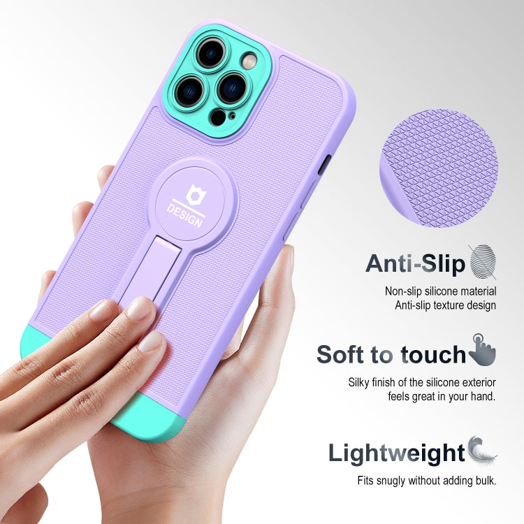 For iPhone 13 Pro Max Small Tail Holder TPU+PC Phone Case