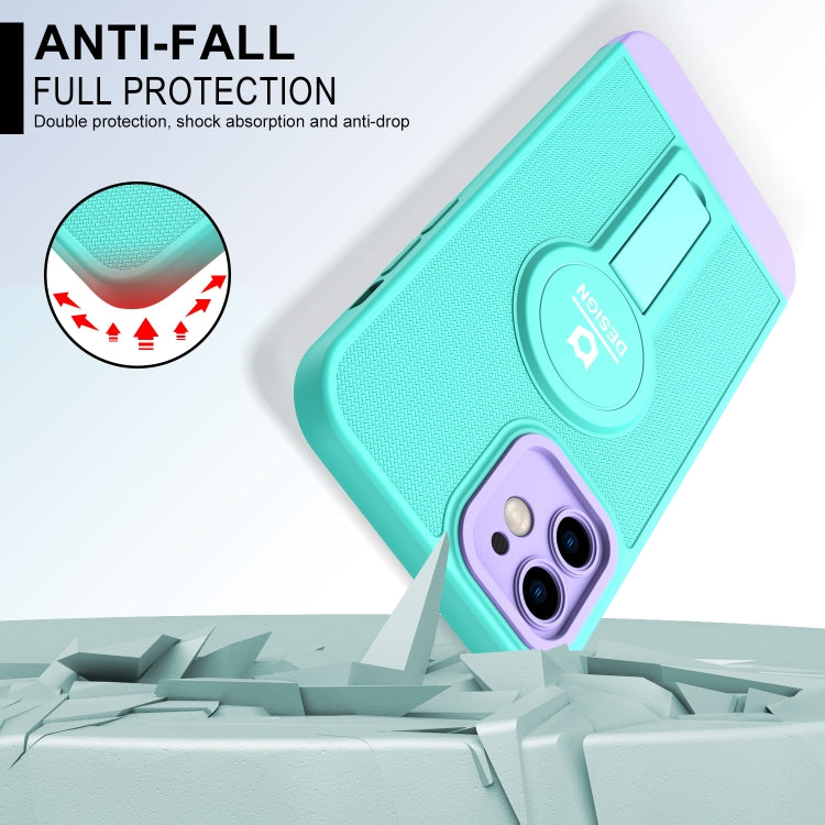 For iPhone 12 Small Tail Holder TPU+PC Phone Case