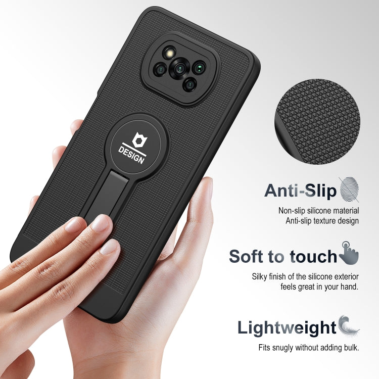 For Xiaomi Poco X3 / X3 Pro Small Tail Holder TPU+PC Phone Case