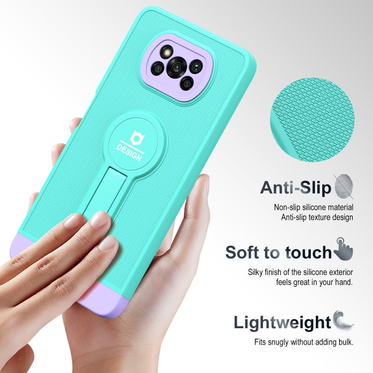 For Xiaomi Poco X3 / X3 Pro Small Tail Holder TPU+PC Phone Case