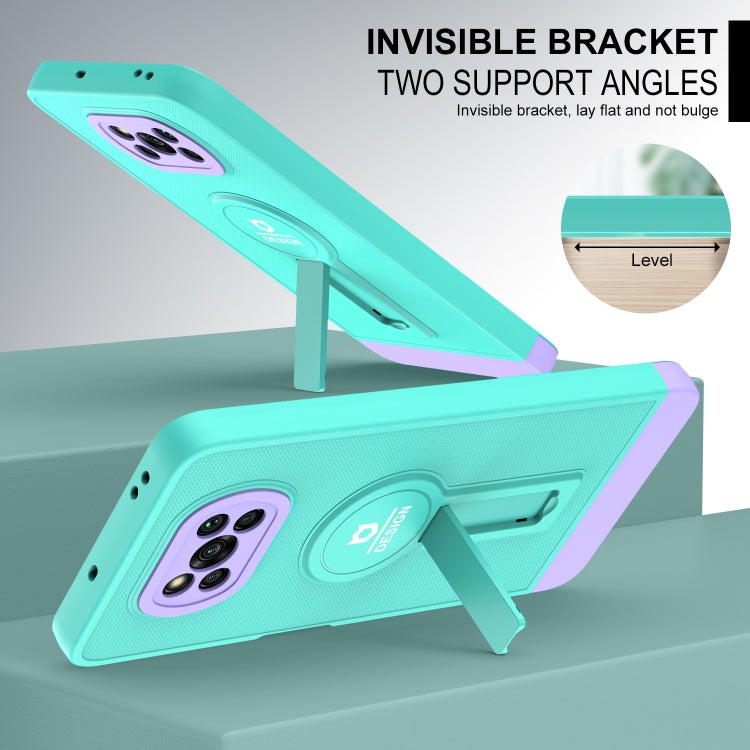 For Xiaomi Poco X3 / X3 Pro Small Tail Holder TPU+PC Phone Case