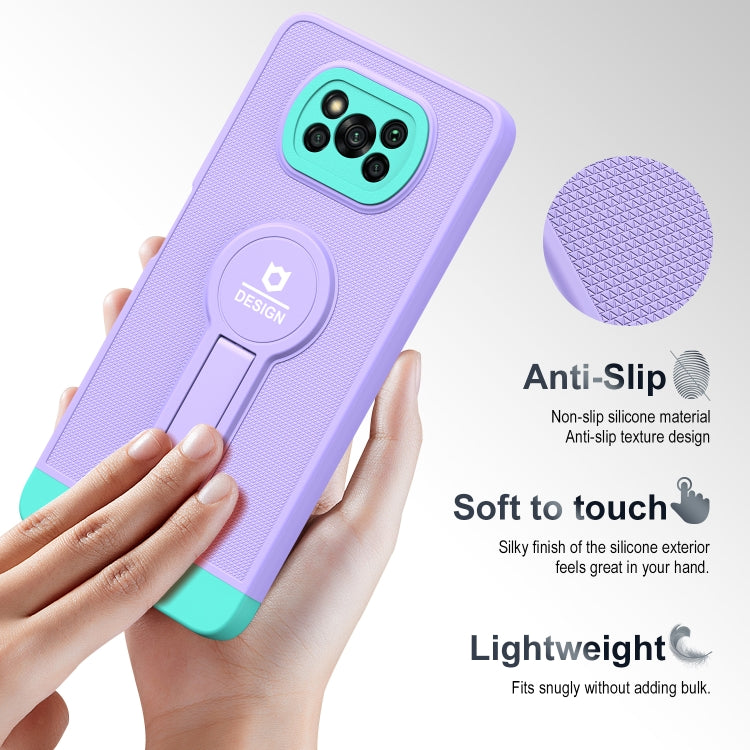 For Xiaomi Poco X3 / X3 Pro Small Tail Holder TPU+PC Phone Case