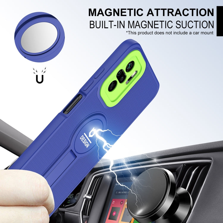 For Xiaomi Redmi Note 10 4G / Note 10S Small Tail Holder TPU+PC Phone Case