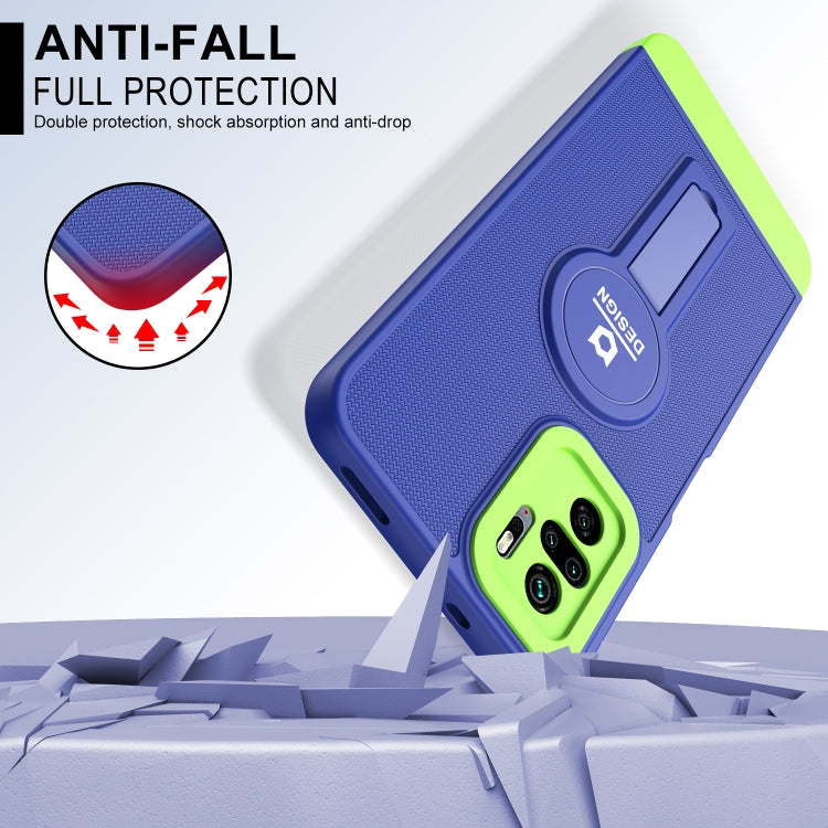 For Xiaomi Redmi Note 10 4G / Note 10S Small Tail Holder TPU+PC Phone Case