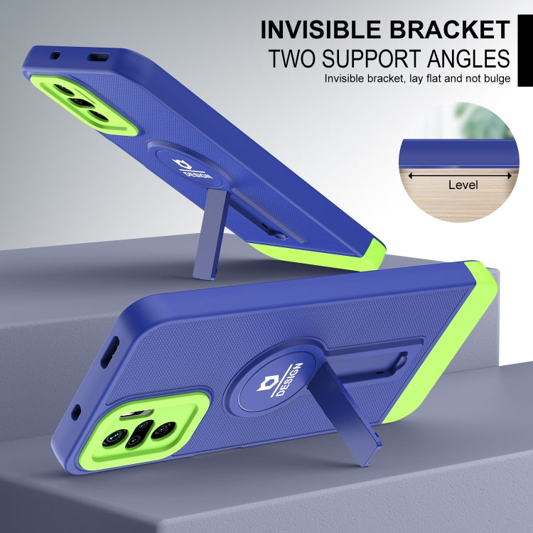 For Xiaomi Redmi Note 10 4G / Note 10S Small Tail Holder TPU+PC Phone Case