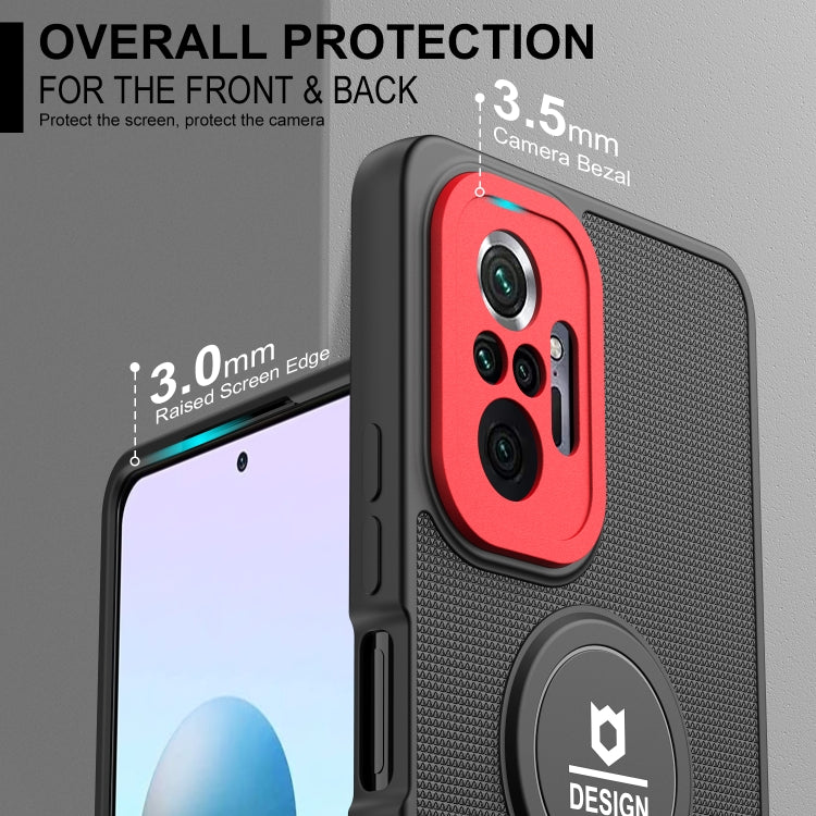 For Xiaomi Redmi Note 10 Pro 4G Small Tail Holder TPU+PC Phone Case