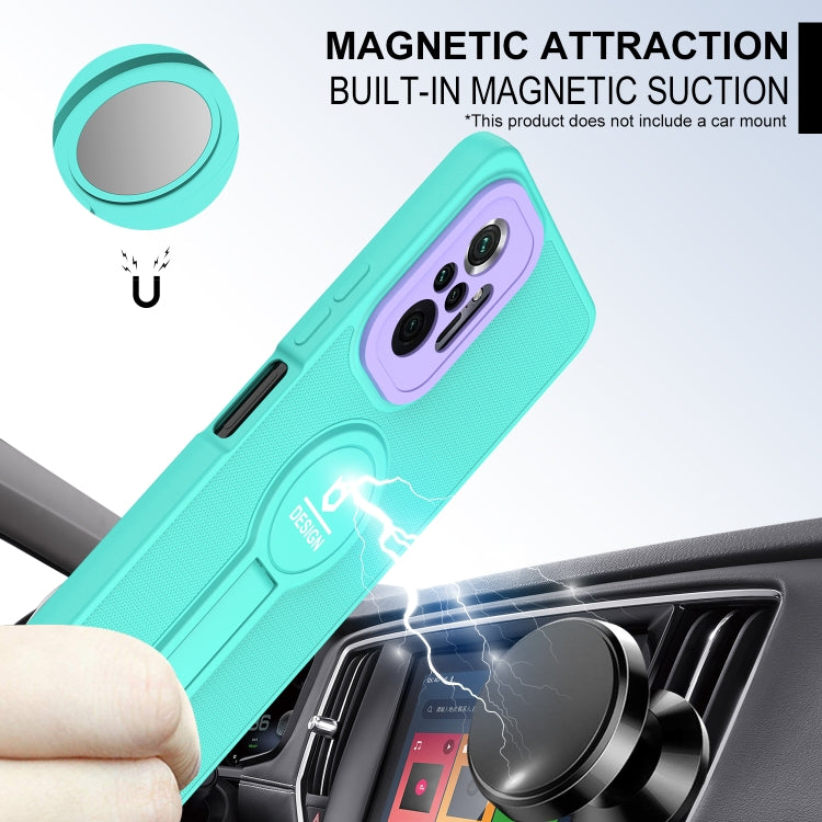 For Xiaomi Redmi Note 10 Pro 4G Small Tail Holder TPU+PC Phone Case