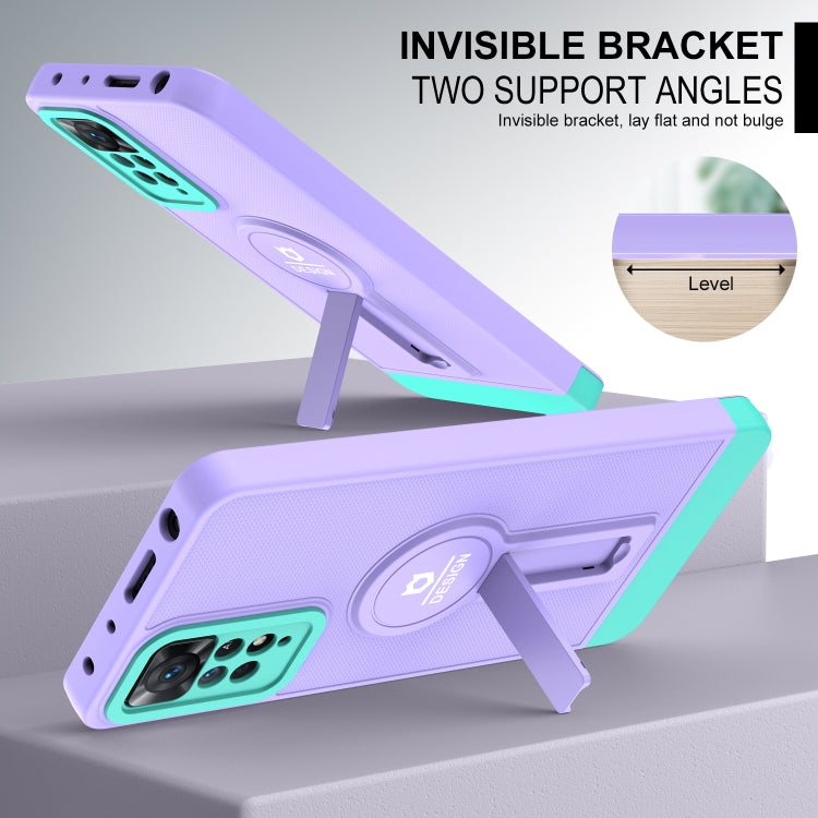 For Xiaomi Redmi Note 11 4G 2022 / Note 11S Small Tail Holder TPU+PC Phone Case