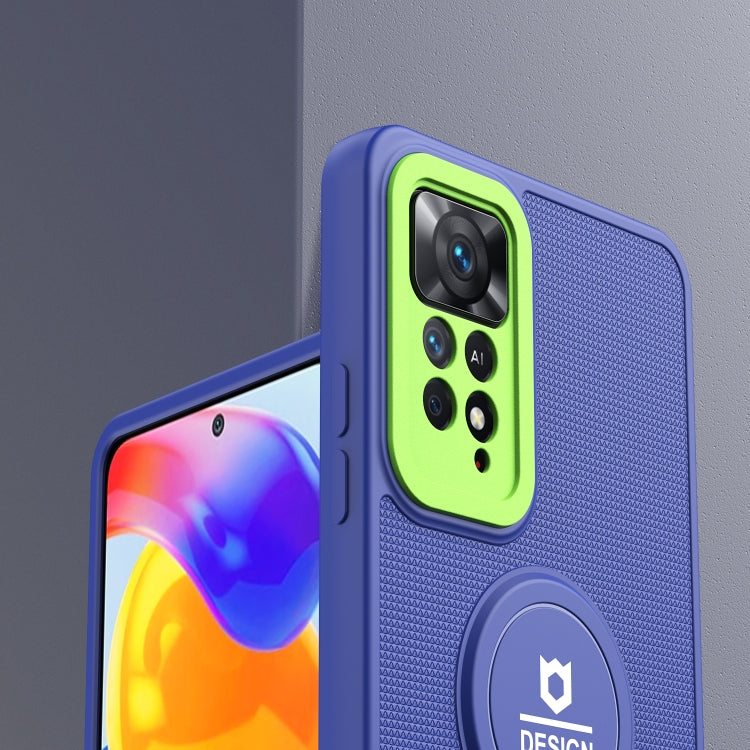 For Xiaomi Redmi Note 11 Pro 2022 4G / 5G Small Tail Holder TPU+PC Phone Case