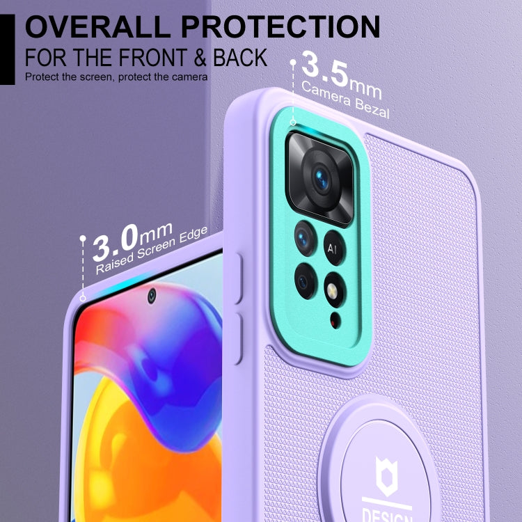 For Xiaomi Redmi Note 11 Pro 2022 4G / 5G Small Tail Holder TPU+PC Phone Case