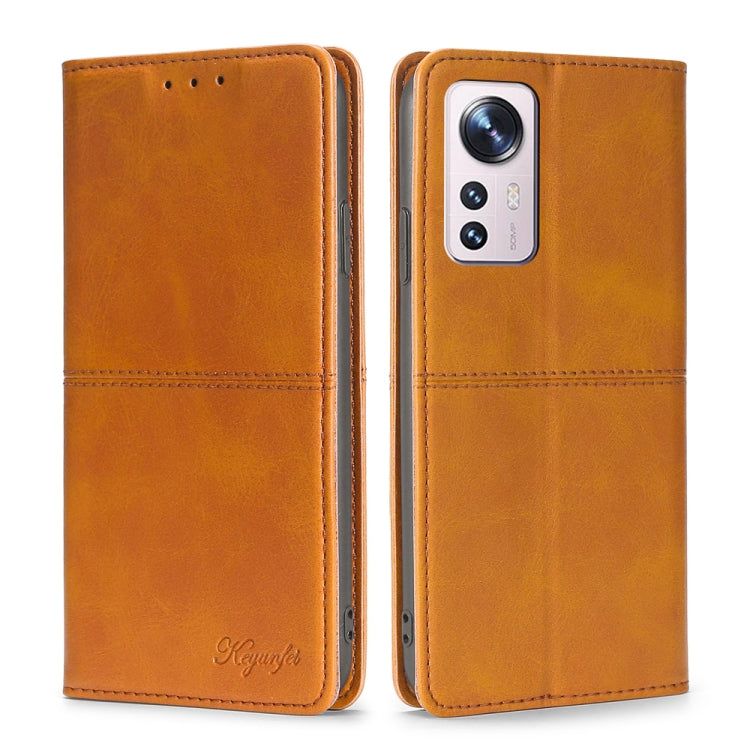 For Xiaomi 12 Pro Cow Texture Magnetic Horizontal Flip Leather Phone Case