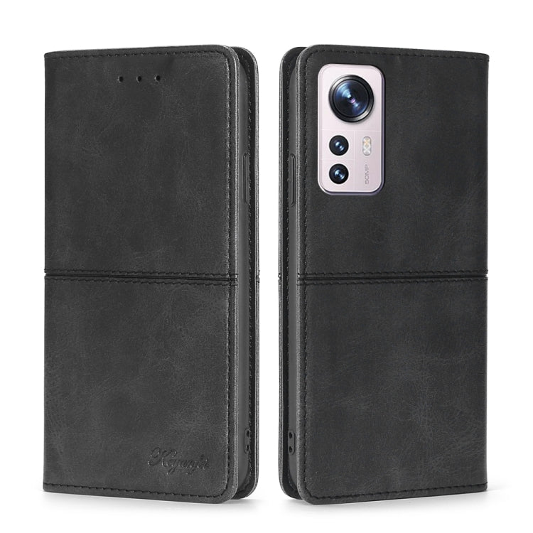 For Xiaomi 12 Pro Cow Texture Magnetic Horizontal Flip Leather Phone Case