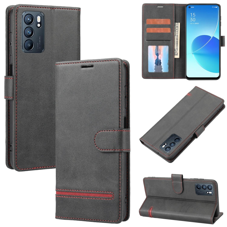 For OPPO Reno6 5G Classic Wallet Flip Leather Phone Case