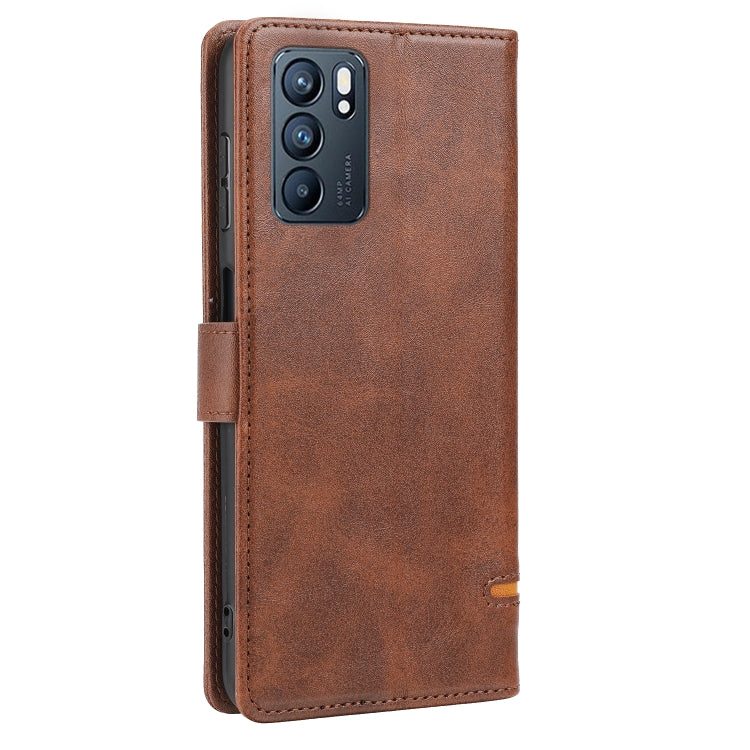For OPPO Reno6 5G Classic Wallet Flip Leather Phone Case