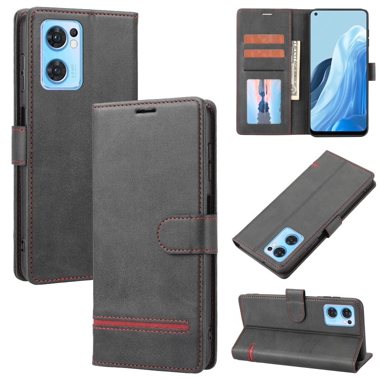 For OPPO Reno7 SE Classic Wallet Flip Leather Phone Case
