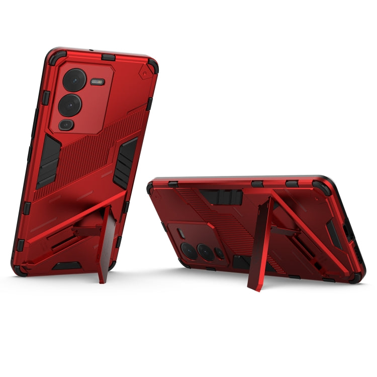 For vivo S15 Punk Armor PC + TPU Phone Case with Holder