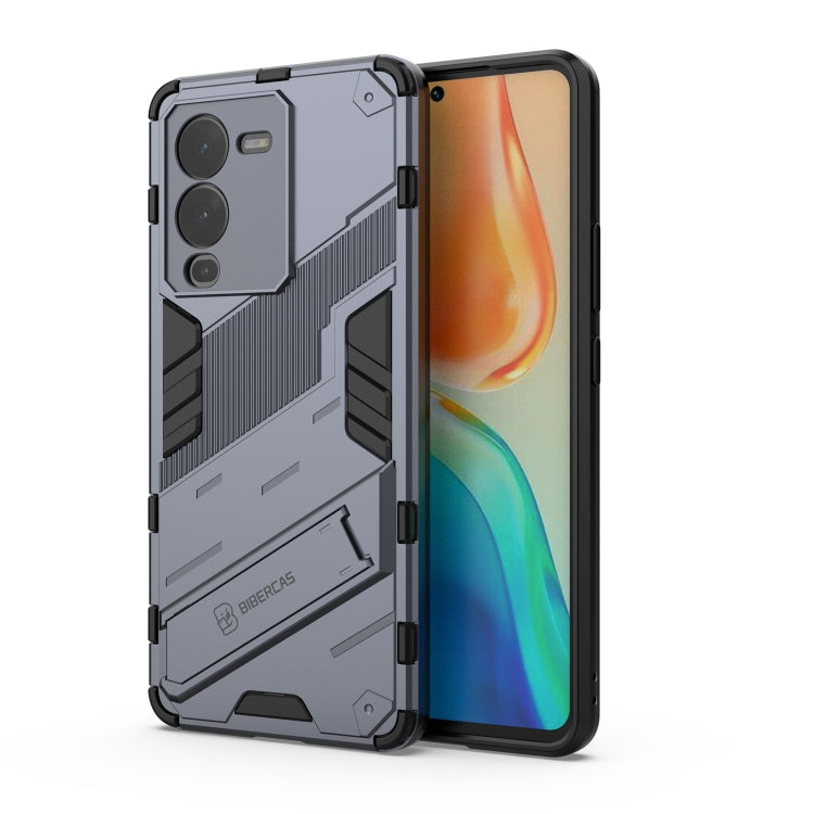 For vivo S15 Punk Armor PC + TPU Phone Case with Holder