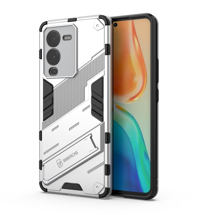 For vivo S15 Punk Armor PC + TPU Phone Case with Holder
