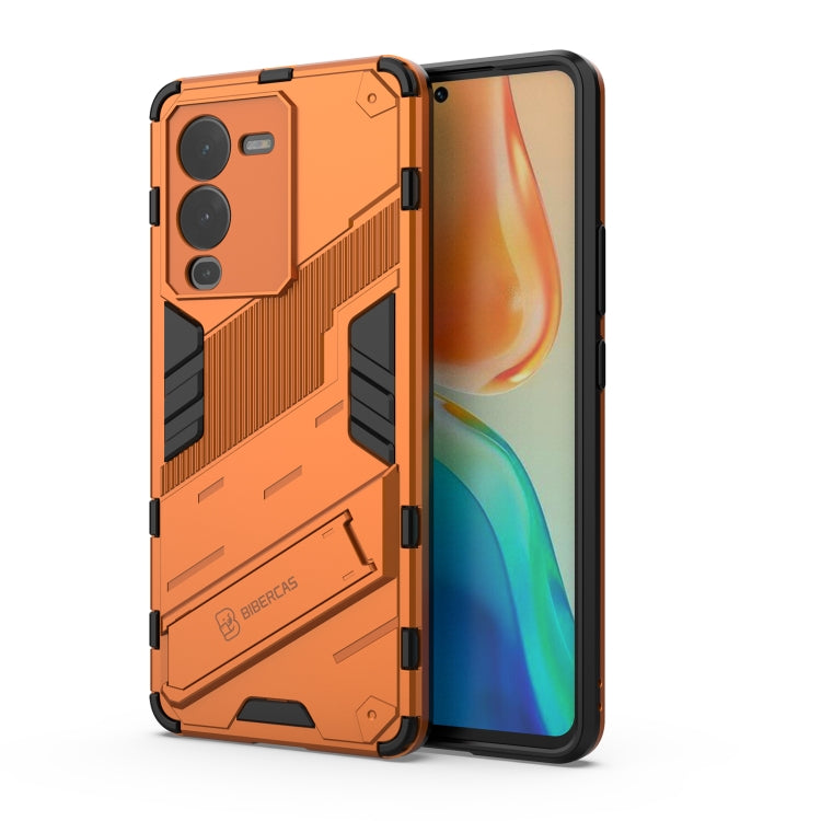 For vivo S15 Punk Armor PC + TPU Phone Case with Holder