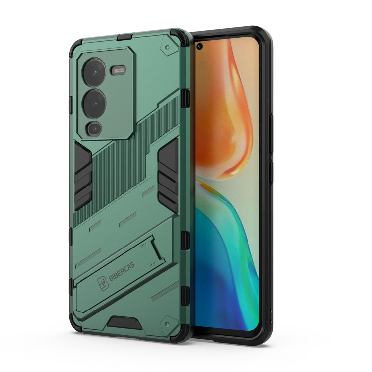 For vivo S15 Pro Punk Armor PC + TPU Phone Case with Holder