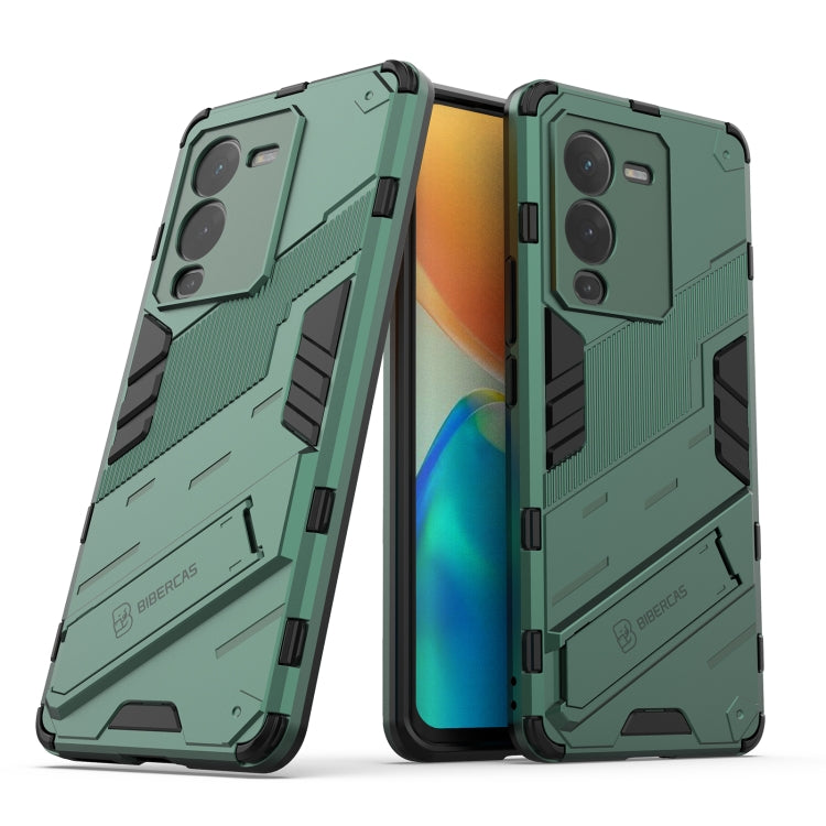For vivo S15 Pro Punk Armor PC + TPU Phone Case with Holder