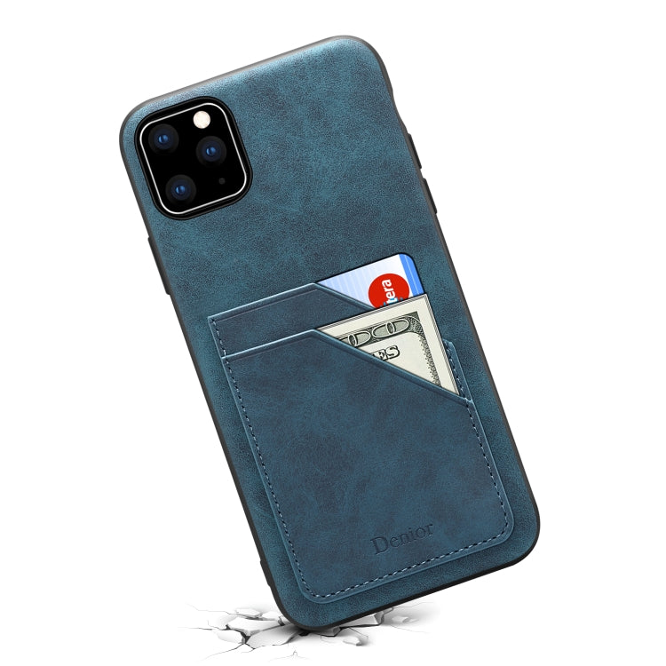 For iPhone 11 Pro Card Slots Full Coverage PU+TPU Phone Case