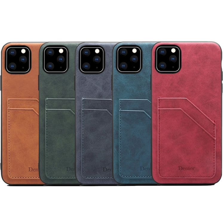 For iPhone 11 Pro Card Slots Full Coverage PU+TPU Phone Case