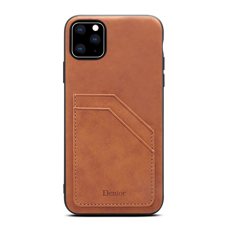 For iPhone 11 Pro Card Slots Full Coverage PU+TPU Phone Case