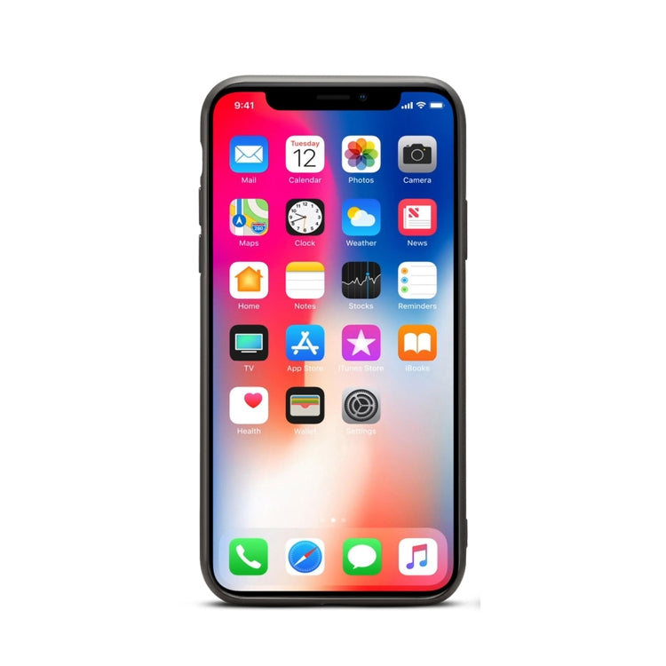 For iPhone XR Card Slots Full Coverage PU+TPU Phone Case