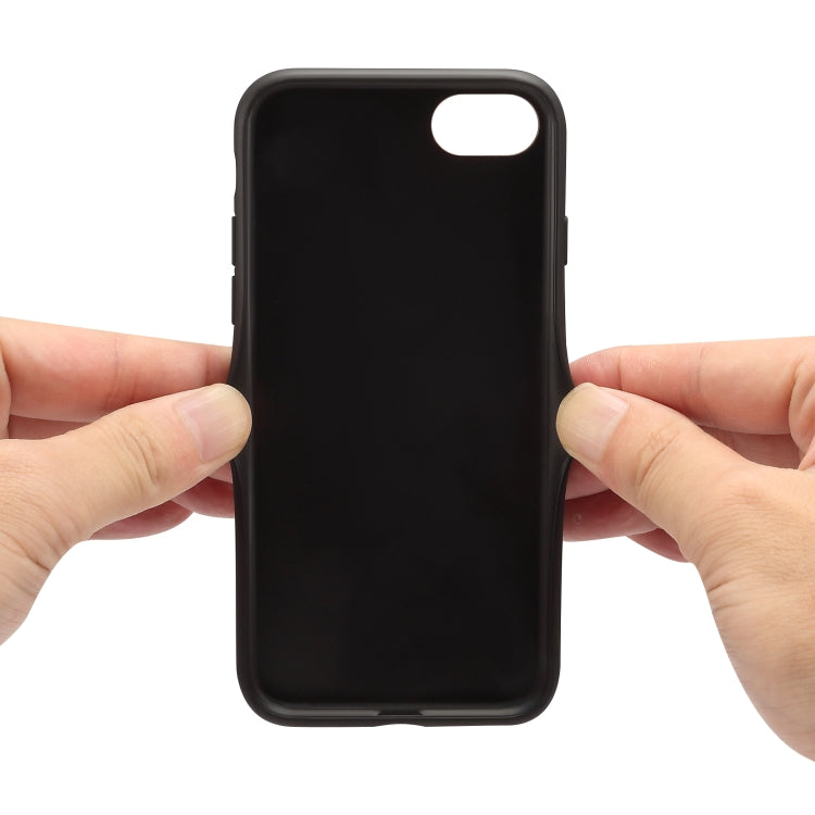 For iPhone SE 2022 / SE 2020 / 8 / 7 Card Slots Full Coverage PU+TPU Phone Case