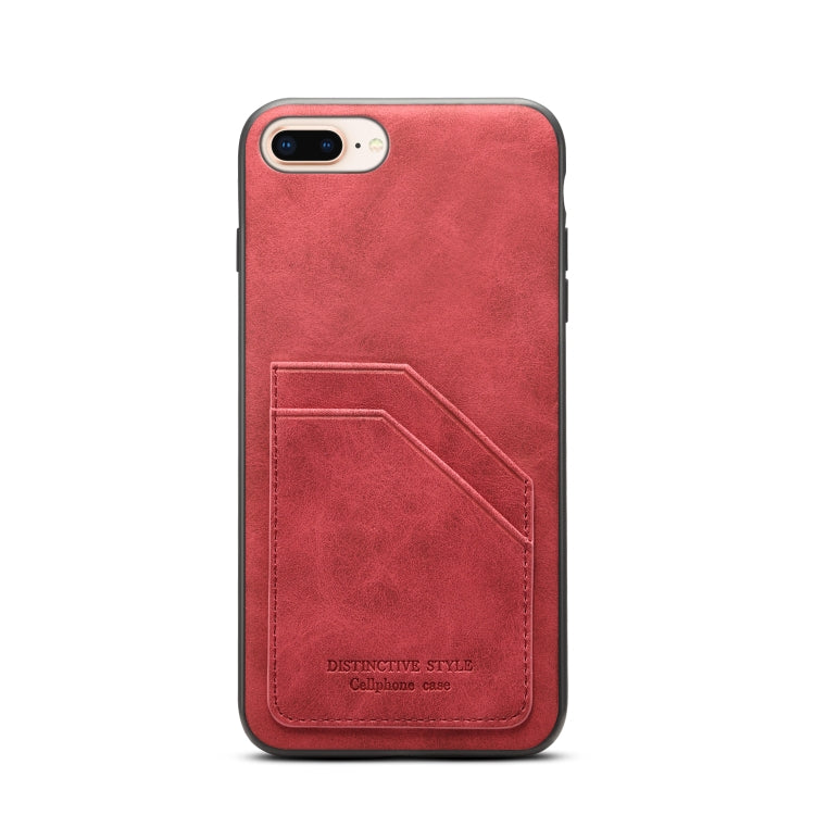 Card Slots Full Coverage PU+TPU Phone Case For iPhone 8 Plus / 7 Plus