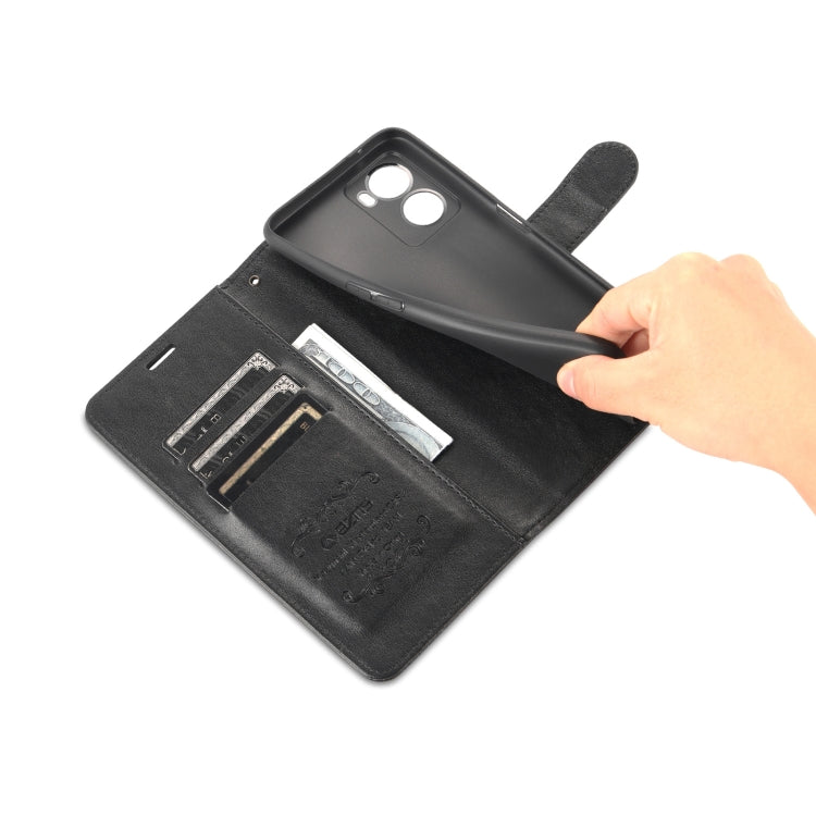 For OPPO A57 5G/Realme Q5i/Realme V23 AZNS Sheepskin Texture Flip Leather Phone Case