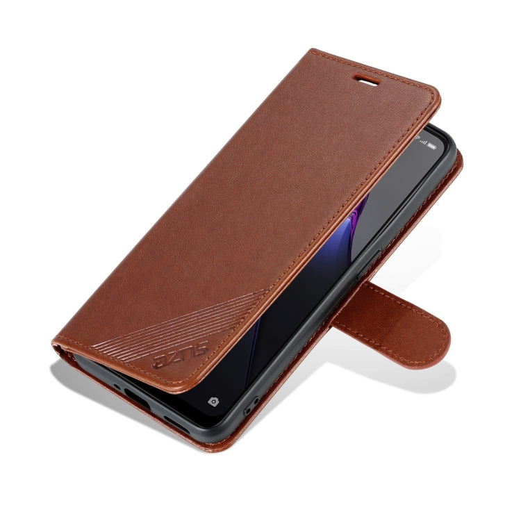 For OPPO Reno8/Reno8 Pro AZNS Sheepskin Texture Flip Leather Phone Case