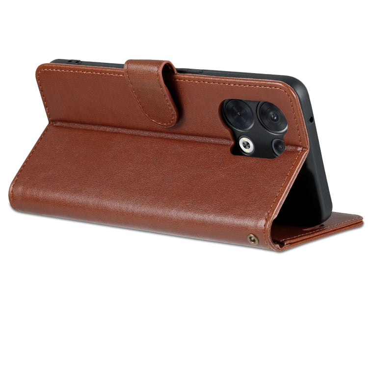 For OPPO Reno8/Reno8 Pro AZNS Sheepskin Texture Flip Leather Phone Case