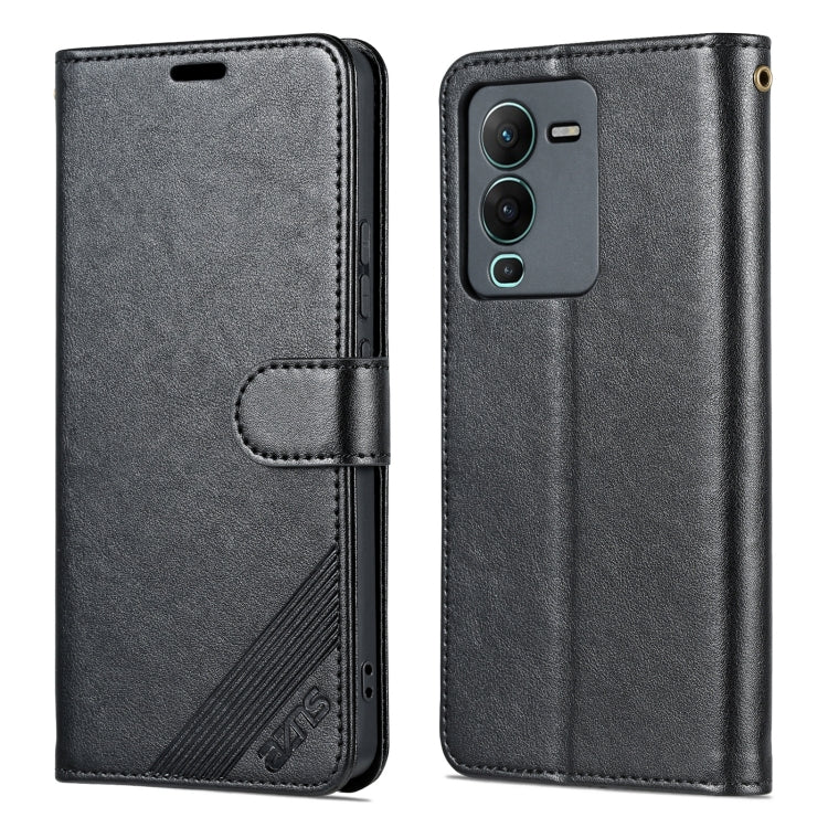 For vivo S15 AZNS Sheepskin Texture Flip Leather Phone Case