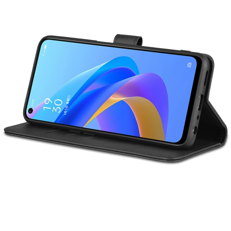 For OPPO A57 5G/Realme Q5i/Realme V23 AZNS Skin Feel Calf Texture Flip Leather Phone Case