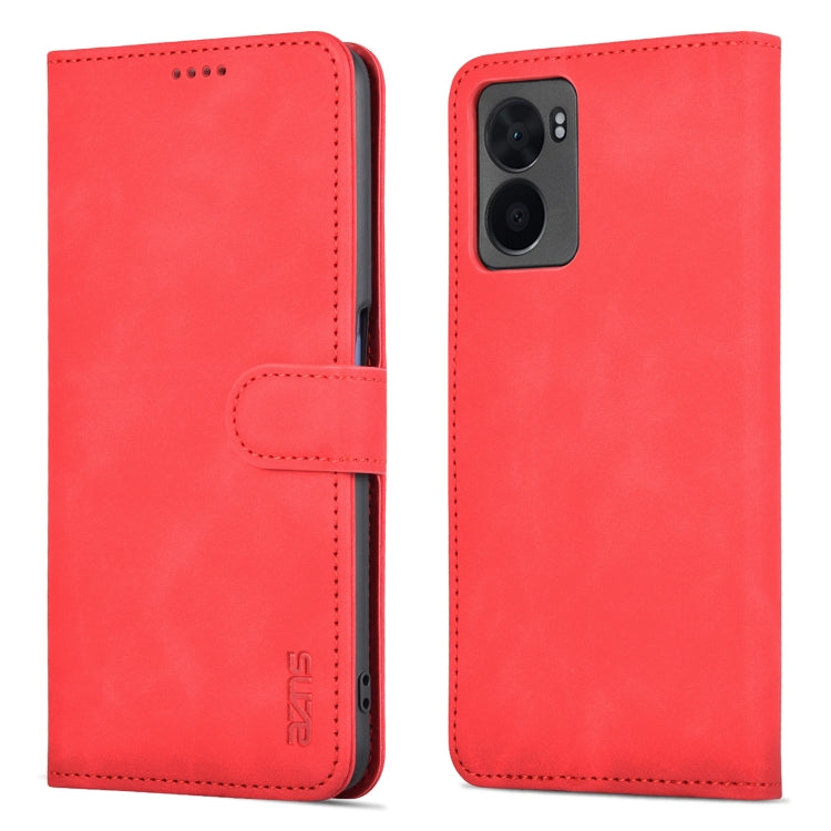 For OPPO A57 5G/Realme Q5i/Realme V23 AZNS Skin Feel Calf Texture Flip Leather Phone Case
