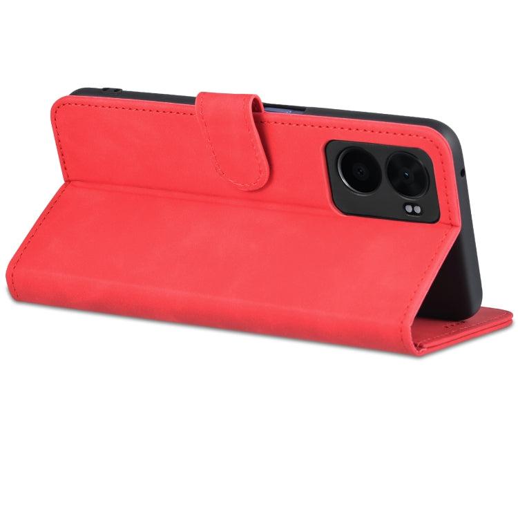 For OPPO A57 5G/Realme Q5i/Realme V23 AZNS Skin Feel Calf Texture Flip Leather Phone Case