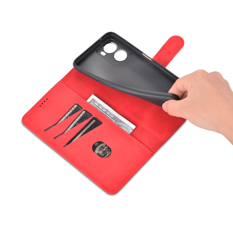 For OPPO A57 5G/Realme Q5i/Realme V23 AZNS Skin Feel Calf Texture Flip Leather Phone Case