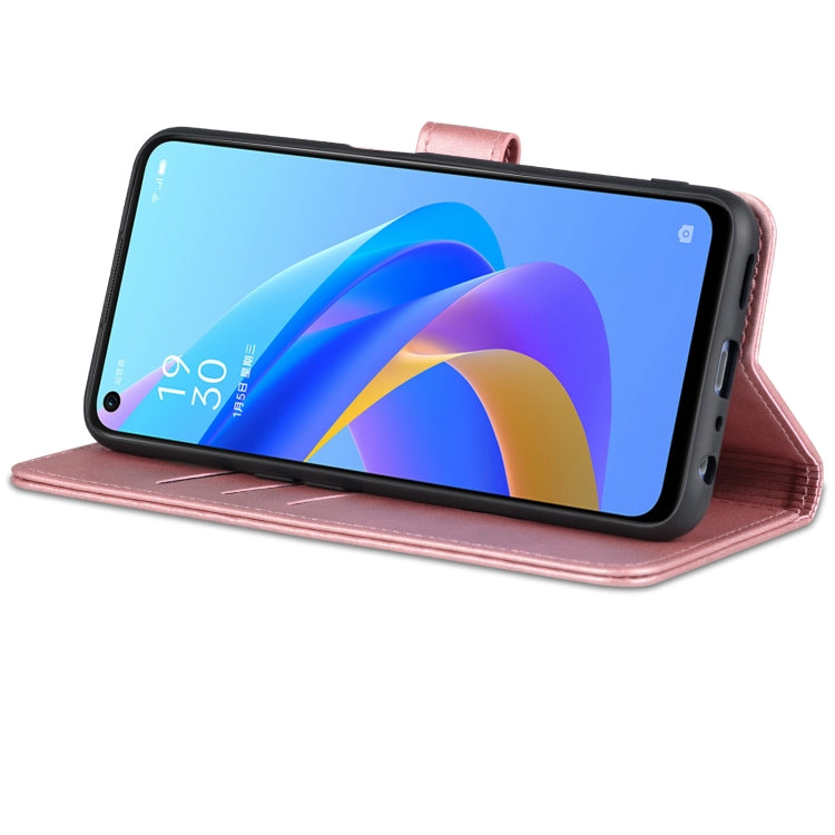 For OPPO A57 5G/Realme Q5i/Realme V23 AZNS Skin Feel Calf Texture Flip Leather Phone Case