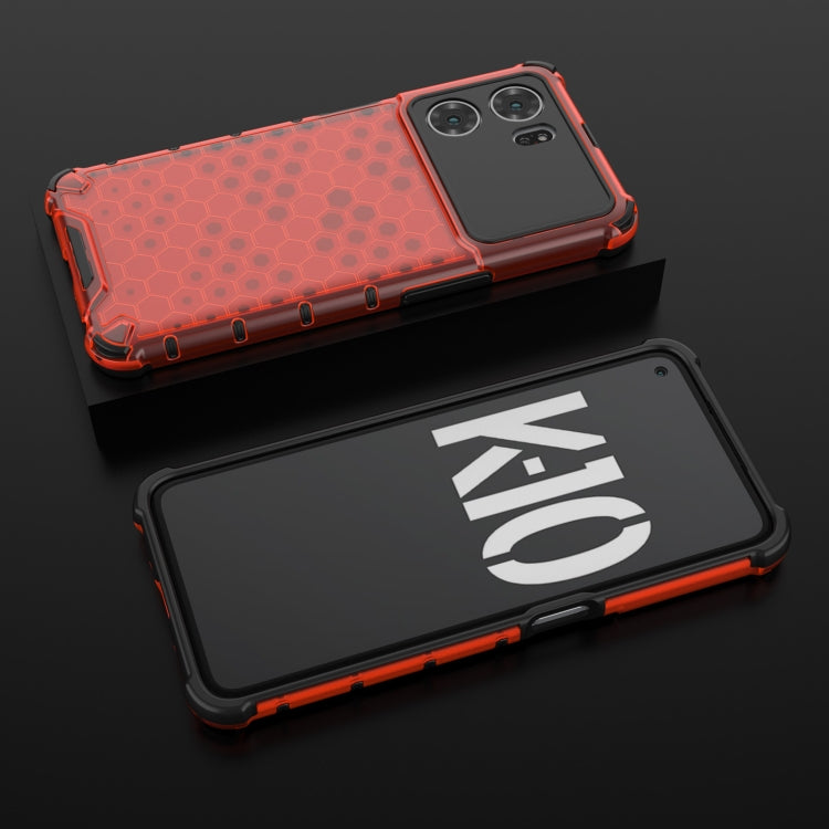 For OPPO K10 5G China Shockproof Honeycomb PC + TPU Phone Case