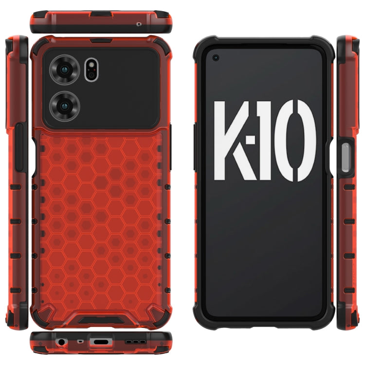 For OPPO K10 5G China Shockproof Honeycomb PC + TPU Phone Case